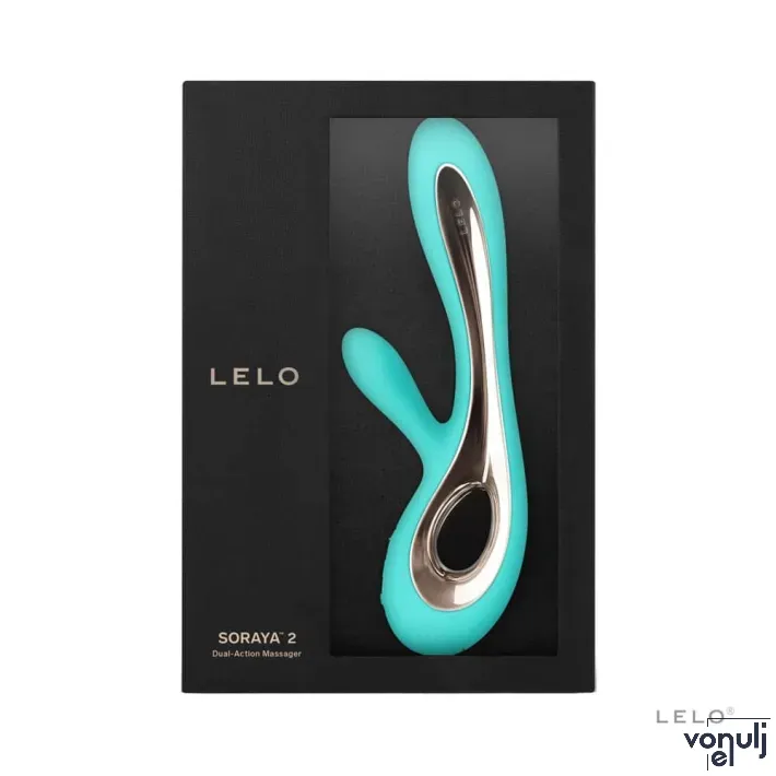 LELO csiklóizgatós vibrátor Soraya 2 Aqua - türkiz színben, vízálló, akkumulátoros