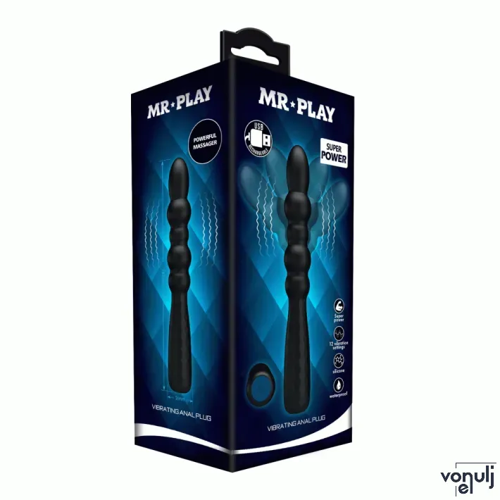 Anál plug Mr. Play IV - akkumulátoros, vízálló