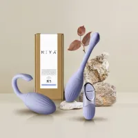 ROCKS-OFF vibrációs tojás Niya 1 - lila színben, rugalmas, távirányítóval, vízálló, akkumulátoros