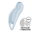 Léghullámos csiklóizgató Satisfyer Pocket Pro 1 blue - vízálló, akkumulátoros