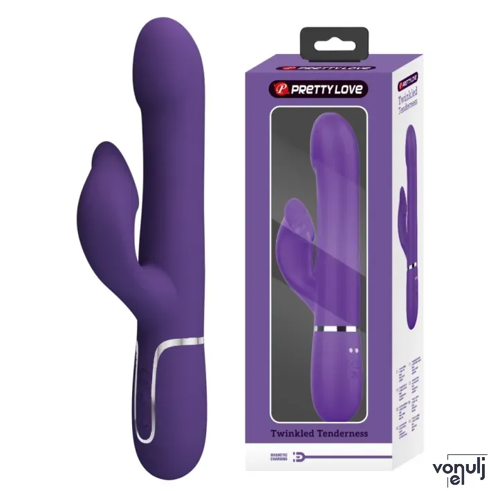 Csiklóizgatós g pont vibrátor Pretty Love Falin Blue - akkumulátoros,vízálló