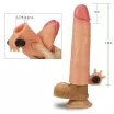 LOVETOY péniszköpeny Add 2" Vibrating Silicone Extender - realisztikus, testszínű, vibrációs funkcióval, vízálló, elemes (19 cm)