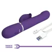 Csiklóizgatós g pont vibrátor Pretty Love Falin Blue - akkumulátoros,vízálló