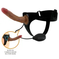 Strapon dildó hámmal Pretty love Kyton - 21,5 cm dildóval