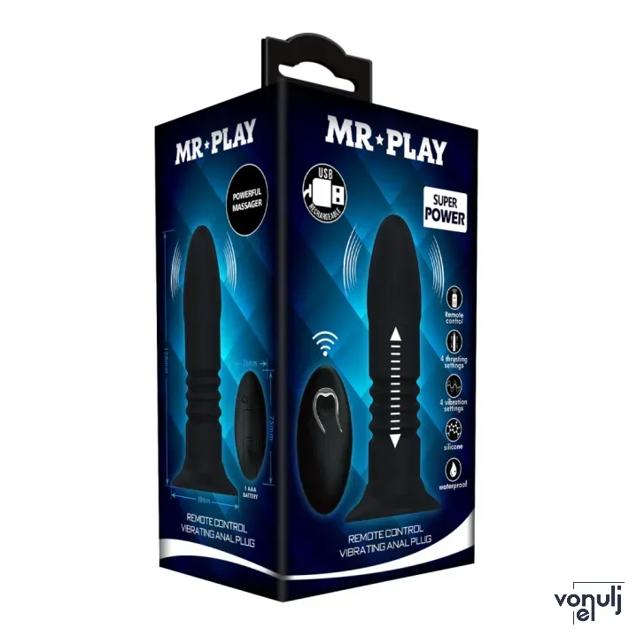 Anál plug Mr. Play III - akkumulátoros,vízálló