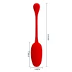 Vibrációs tojás PRETTY LOVE Knucker Red - akkumulátoros