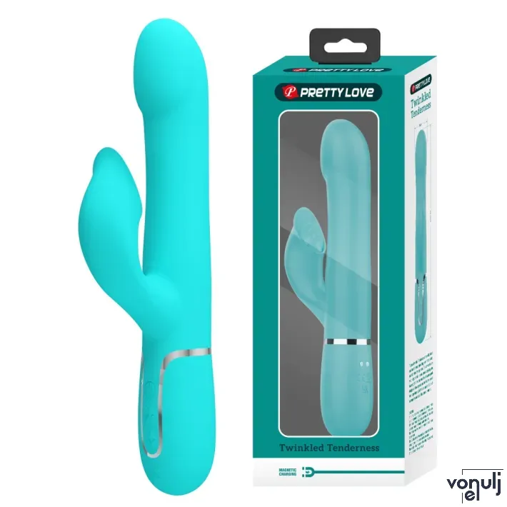 Csiklóizgatós g pont vibrátor Pretty Love Falin Green - akkumulátoros,vízálló