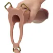 Strapon dildó hámmal Lovetoy Ingen 10" - 23,6 cm dildóval, XS/S/M hámmal