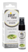 PJUR késleltető spray Med Pro-Long Spray 20 ml - férfiaknak, foltmentes, illat- és ízmentes, hormonmentes, latex óvszerrel is