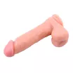 CHISA NOVELTIES felcsatolható dildó RGB Kyle Korver Strap-On - realisztikus, herés, testszínű, állítható hámmal, PVC (22 cm)