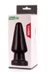 LOVETOY fenékdugó King Sized Anal Shocker - fekete színben, letapasztható, PVC (19 cm)