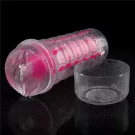 LOVETOY maszturbátor 8,5" Lumino Play Masturbator Pink Glow - rózsaszín, sötétben világító, vibráció nélküli, vízálló