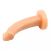 CHISA NOVELTIES felcsatolható dildó RGB Slim "G" Dong - realisztikus, testszínű, állítható hámmal, PVC (19 cm)