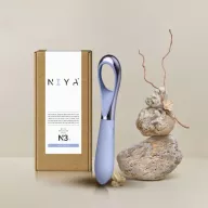 ROCKS-OFF vibrátor Niya 3 - lila színben, fogógyűrűvel, vízálló, akkumulátoros