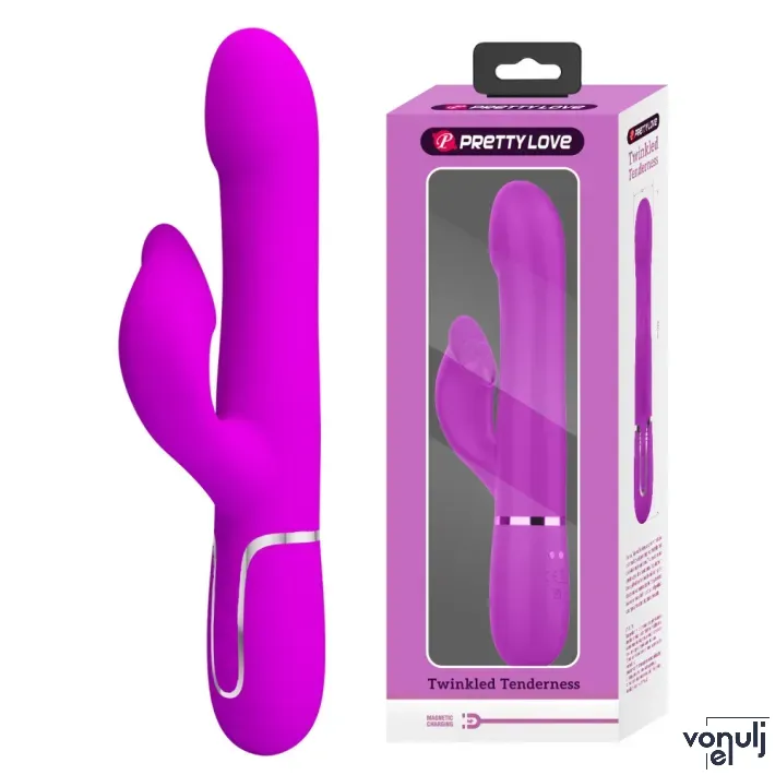 Csiklóizgatós g pont vibrátor Pretty Love Falin Purple I - akkumulátoros,vízálló