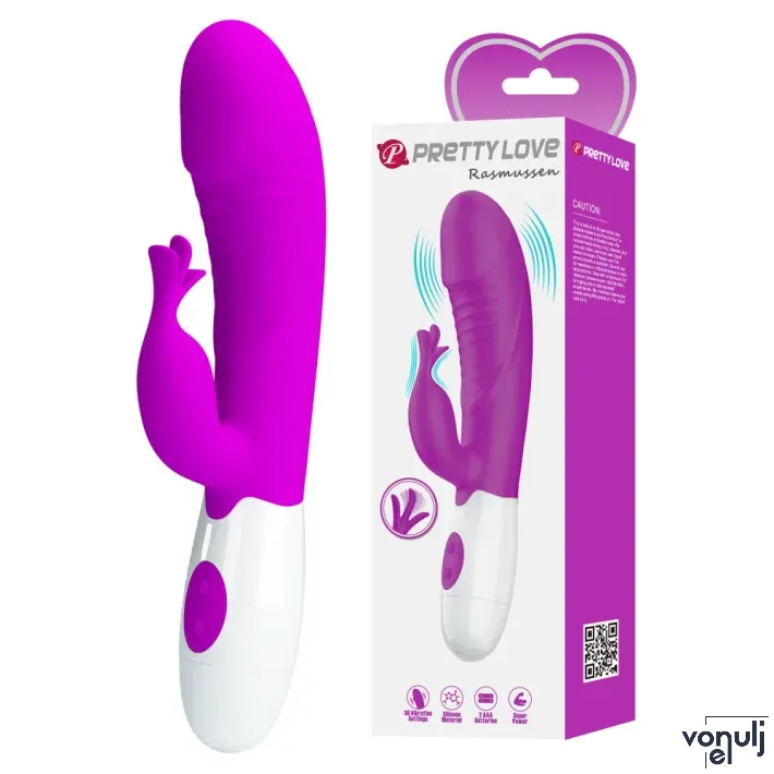 Csiklóizgatós g pont vibrátor Pretty Love Rasmussen Pink - elemes