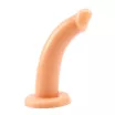 CHISA NOVELTIES felcsatolható dildó RGB Slim "G" Dong - realisztikus, testszínű, állítható hámmal, PVC (19 cm)