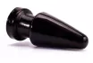 LOVETOY fenékdugó King Sized Anal Shocker - fekete színben, letapasztható, PVC (19 cm)