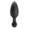 PRETTY LOVE fenékdugó Vibro Plug II - fekete színben, vibrátoros, vízálló, elemes