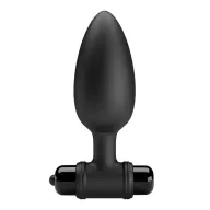 PRETTY LOVE fenékdugó Vibro Plug II - fekete színben, vibrátoros, vízálló, elemes