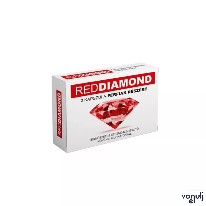 RED DIAMOND - Potencianövelő étrend- kiegészítő kapszula férfiaknak 2x