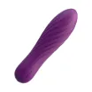 SVAKOM minivibrátor Tulip Violet - lila színben, vízálló, bordázott, stimuláló felszínnel, akkumulátoros