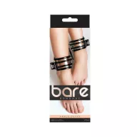 NS NOVELTIES bilincs Bare Bondage Ankle Cuffs - fekete színben, bokára helyezhető
