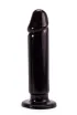 LOVETOY anál dildó King-Sized Anal Dildo - fekete színben, letapasztható, vízálló, 23,5 cm