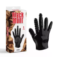 CHISA NOVELTIES vibrátoros kesztyű Anal Quintuple Glove - fekete színben, vibrációs, 5 eltérő stimuláló felszínnel, vízálló