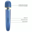 Magic Wand Pretty Love Colorful Massager Blue - akkumulátoros,vízálló