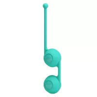 PRETTY LOVE gésagolyó Kegel Tighten Up III Turquoise - türkiz színben, azonos méretű golyókkal, vízálló