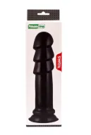 LOVETOY anál dildó King-Sized Anal Ripples - fekete színben, letapasztható, vízálló, 23,5 cm