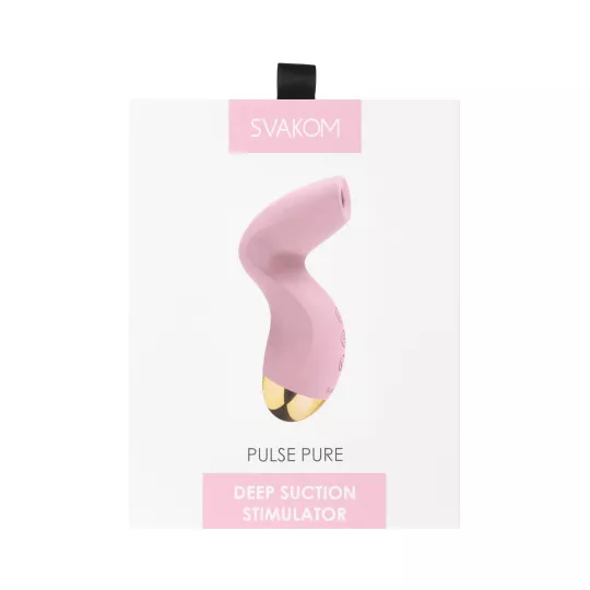 SVAKOM léghullámos csiklóizgató Pulse Pure Pink - rózsaszín színben, prémium minőség, vízálló, akkumulátoros