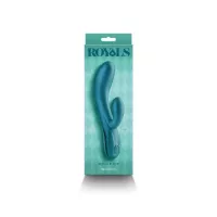 NS NOVELTIES csiklóizgatós vibrátor Royals Regent Metallic Green - türkiz színben, g-pontos, vízálló, akkumulátoros