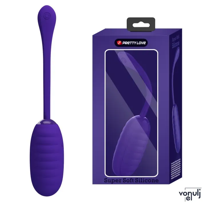 Vibrációs tojás PRETTY LOVE Kirk Purple - akkumulátoros