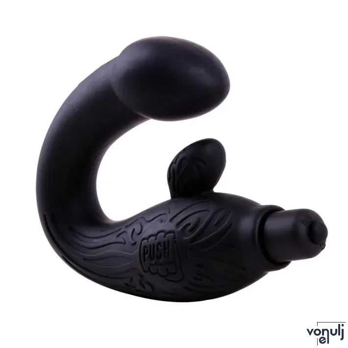 CHISA NOVELTIES prosztata vibrátor Black Mont  P-Spot Perineum Massager - fekete színben, vibrációs funkcióval, vízálló, elemes