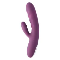 SVAKOM csiklóizgatós vibrátor Avery Lilac - lila színben, g-pontos, vízálló, akkumulátoros