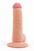 LOVETOY élethű dildó 7.5" ULTRA SOFT DUDE  - közepes méretű, ultra rugalmas, herékkel, letapasztható, TPE (19 cm)