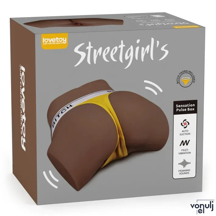 Műpunci és ánusz maszturbátor Lovetoy Streetgirl's Sensation Pulse III - akkumulátoros,vízálló