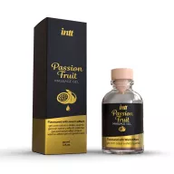 INTT masszázsgél Massage Gel Passion Fruit Glass Bottle 30 ml - ehető, maracuja ízű, melegítő hatású