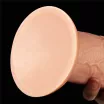 LOVETOY élethű vibrátor 11'' Realistic Long Vibrating Dildo Flesh -  vízálló, tapadókoronggal, távirányítóval, elemes, PVC (28 cm)