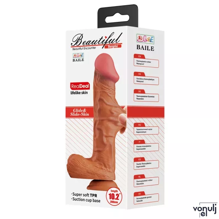 Élethű műpénisz Baile Beautiful Bergrisi 10,2" - vízálló, 26 cm
