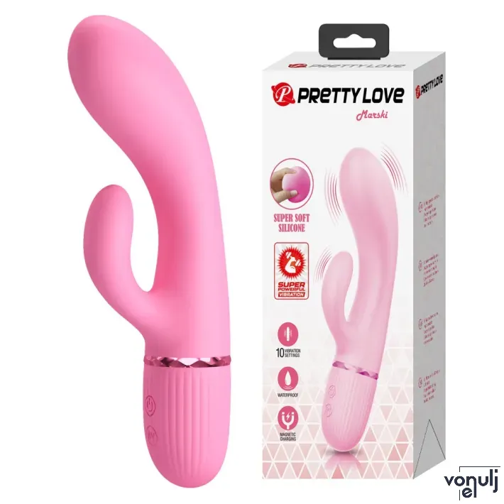 Csiklóizgatós g pont vibrátor Pretty Love Marski - akkumulátoros,vízálló