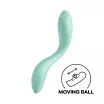 SATISFYER G-pont vibrátor Rrrolling Pleasure Mint - menta színben, forgó funkcióval, vízálló, akkumulátoros