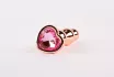 X-MEN análbot Secret Shine Booty Call S II - rosegold színben, vibráció nélküli, vízálló, 10 cm