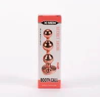 X-MEN análbot Secret Shine Booty Call S II - rosegold színben, vibráció nélküli, vízálló, 10 cm
