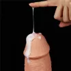 LOVETOY élethű vibrátor 11'' Realistic Long Vibrating Dildo Flesh -  vízálló, tapadókoronggal, távirányítóval, elemes, PVC (28 cm)
