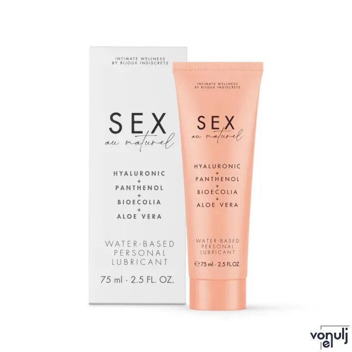 Vízbázisú intim síkosító Bijoux Indiscrets Sex Au Naturel 75 ml
