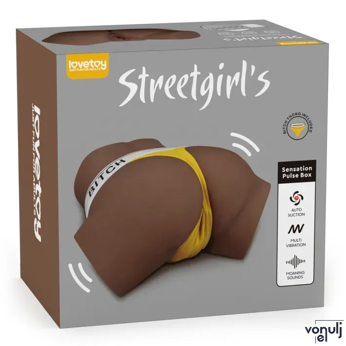 Műpunci és ánusz maszturbátor Lovetoy Streetgirl's Sensation Pulse II - akkumulátoros,vízálló
