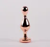 X-MEN análbot Secret Shine Booty Call M IV - rosegold színben, vibráció nélküli, vízálló, 11 cm